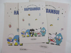 Cute Kawaii Sanrio Characters Hapidanbui Badtz Pekkle Pochacco Keroppi Letter Set 2023 - Writing Papers Envelope
