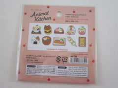 Cute Kawaii Gaia Animal Kitchen Series Food Stickers Flake Sack - Cat - for Journal Planner Craft Scrapbook Collectible
