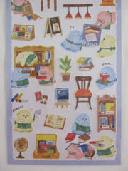 Cute Kawaii Mind Wave Wakuwaku series - Bookstore Book Ghost Bookworm store Library I Love Reading Read Sticker Sheet - for Journal Planner Craft Diary Gift Schedule Scrapbook Agenda Notebook