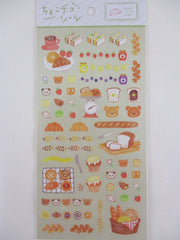 Cute Kawaii Mind Wave Feel Just Fine series - Bakery Bread Croissant Sandwich Toast Jam Strawberry Breakfast Food Hungry Sticker Sheet - for Journal Planner Craft Diary Gift Schedule Scrapbook Agenda Notebook