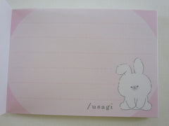 Cute Kawaii Kamio With Animal Series - Bunny Rabbit Mini Notepad / Memo Pad - Stationery Designer Paper Collection