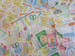 Cute Kawaii Papier Platz Flake Stickers Sack - Cozy Room Home Kitchen Cat Tabby Animal - for Journal Diary Planner Agenda Schedule Scrapbook Craft Gift