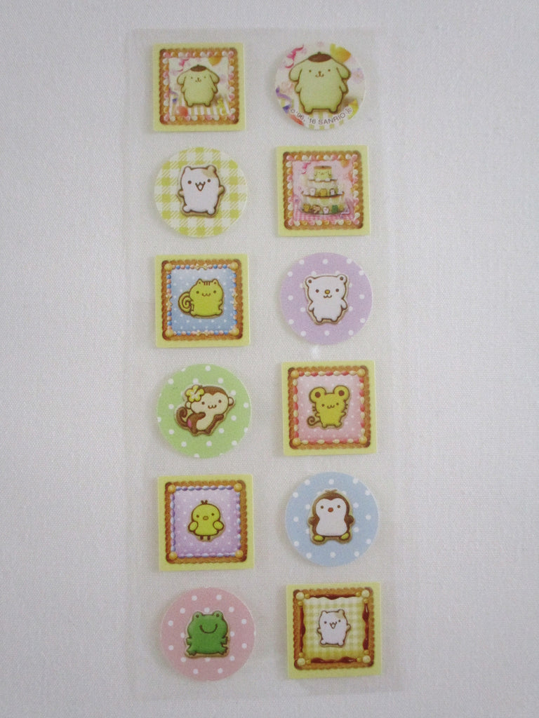 Rare ❤︎ *ੈ✩‧₊˚ Collectible ✿ Gift - Cute Kawaii Sanrio Sticker Sheet - A - Pom Pom Purin Dog - for Journal Planner Craft Agenda Diary Project Gift Favorite