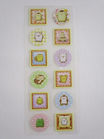 Rare ❤︎ *ੈ✩‧₊˚ Collectible ✿ Gift - Cute Kawaii Sanrio Sticker Sheet - A - Pom Pom Purin Dog - for Journal Planner Craft Agenda Diary Project Gift Favorite