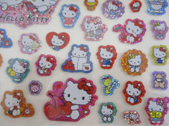 Cute Kawaii Sanrio Hello Kitty Large Sticker Sheet - Glitter - for Journal Planner Craft Agenda Diary Project Gift Laptop Phone Favorite