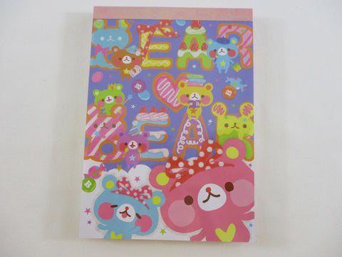 Cute Kawaii HTF Vintage Kamio Bear Notepad / Memo Pad - Stationery Designer Paper Collectible