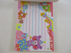 Cute Kawaii HTF Vintage Kamio Bear Notepad / Memo Pad - Stationery Designer Paper Collectible