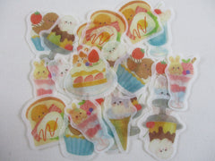 Cute Kawaii Papier Platz Flake Stickers Sack - Sweet Dessert Animal - for Journal Agenda Planner Scrapbooking Craft