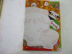 Cute Kawaii HTF Vintage Collectible Q-Lia Diecut Stack Food theme Dog 4 x 6 Inch Notepad / Memo Pad - Stationery Designer Paper Collection