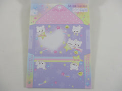 Cute Kawaii VHTF Vintage Collectible Q-Lia Star Light Bear 4 x 6 Inch Notepad / Memo Pad - Stationery Designer Paper Collection