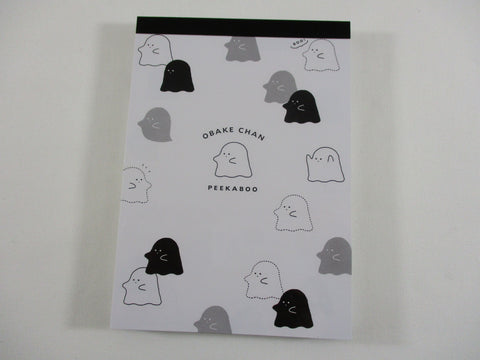 Cute Kawaii Q-Lia Ghost Obake Chan 4 x 6 Inch Notepad / Memo Pad - Stationery Designer Paper Collection