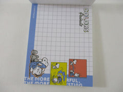Cute Kawaii Peanuts Snoopy Mini Notepad / Memo Pad Kamio - D Colors of Peanuts - Stationery Designer Paper Collection