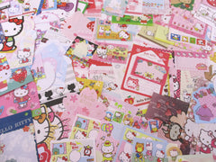 Grab Bag Special Rare HTF Sanrio Characters 65 pcs Paper Hello Kitty My Melody Little Twin Stars Cat Purin Dog Pochacco  Memo Note Set Stationery Cute Kawaii