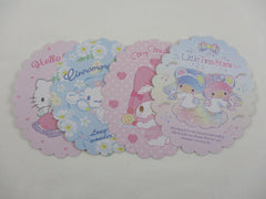 Set of 4 Sanrio Cinnamoroll Hello Kitty My Melody Little Twin Stars Note Cards