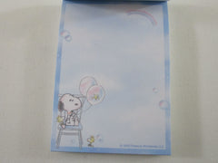 Cute Kawaii Peanuts Snoopy Mini Notepad / Memo Pad Kamio - I Balloon - Stationery Designer Paper Collection