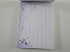 Cute Kawaii Peanuts Snoopy Mini Notepad / Memo Pad Kamio - I Balloon - Stationery Designer Paper Collection