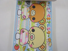 Cute Kawaii HTF Vintage Collectible Crux Bear Mushroom 4 x 6 Inch Notepad / Memo Pad - Stationery Designer Paper Collection