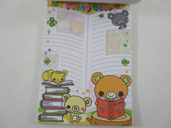 Cute Kawaii HTF Vintage Collectible Crux Bear Mushroom 4 x 6 Inch Notepad / Memo Pad - Stationery Designer Paper Collection