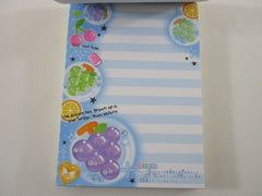 Cute Kawaii HTF Vintage Collectible Crux Pastel Fruity 4 x 6 Inch Notepad / Memo Pad - Stationery Designer Paper Collection