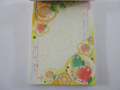 Cute Kawaii HTF Vintage Collectible Crux Pastel Fruity 4 x 6 Inch Notepad / Memo Pad - Stationery Designer Paper Collection