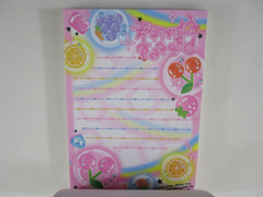 Cute Kawaii HTF Vintage Collectible Crux Pastel Fruity 4 x 6 Inch Notepad / Memo Pad - Stationery Designer Paper Collection