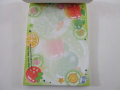 Cute Kawaii HTF Vintage Collectible Crux Pastel Fruity 4 x 6 Inch Notepad / Memo Pad - Stationery Designer Paper Collection