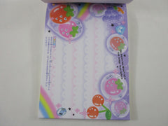 Cute Kawaii HTF Vintage Collectible Crux Pastel Fruity 4 x 6 Inch Notepad / Memo Pad - Stationery Designer Paper Collection