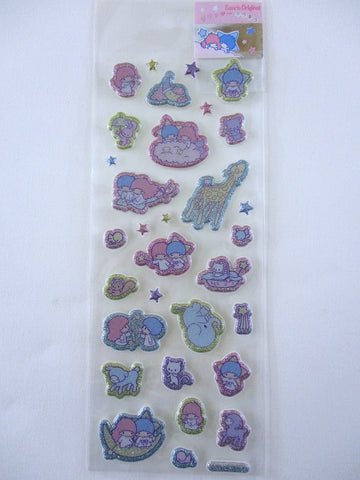 Vintage Rare ❤︎ *ੈ✩‧₊˚ Collectible ✿ Gift - Cute Kawaii Sanrio Sticker Sheet - Little Twin Stars 2006 A - for Journal Planner Craft Agenda Diary Project Gift Favorite