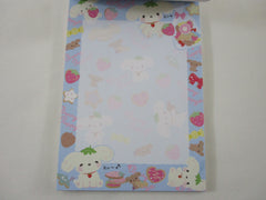 Cute Kawaii Rare VHTF Vintage San-X Berry Puppy 4 x 6 Inch Notepad / Memo Pad - A - Stationery Designer Paper Collection