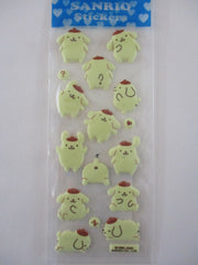 Vintage Rare ❤︎ *ੈ✩‧₊˚ Collectible ✿ Gift - Cute Kawaii Sanrio Sticker Sheet - Pom Pom Purin 2000 A - for Journal Planner Craft Agenda Diary Project Gift Favorite