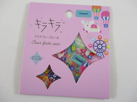 Cute Kawaii World Craft Flake Stickers Sack - Park Playground - for Journal Agenda Planner Scrapbooking Craft