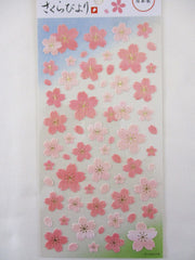 Cute Kawaii Mind Wave MW Cherry Blossom Spring Bloom Sakura Collection Sticker Sheet - for Diary Journal Planner Schedule Notebook Craft Scrapbook - Washi Textured Paper