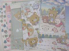 Cute Kawaii San-X Rilakkuma Camping Nature Forest Letter Sets - A - Stationery Writing Paper Envelope