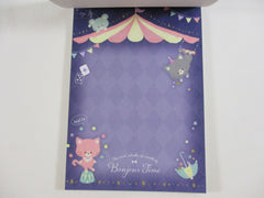 Cute Kawaii HTF Q-lia Cat Bonjour Time 4 x 6 Inch Notepad / Memo Pad - Stationery Designer Paper Collection