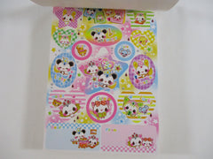 Cute Kawaii HTF Vintage Collectible Crux Cat and Panda 4 x 6 Inch Notepad / Memo Pad - Stationery Designer Paper Collection