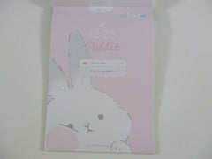 Cute Kawaii Q-Lia Rabbit 4 x 6 Inch Notepad / Memo Pad - B - Stationery Designer Paper Collection