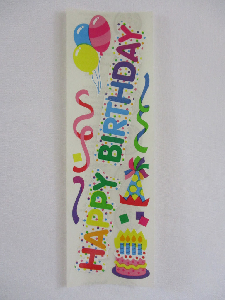 Sandylion Happy Birthday Sticker Sheet - Vintage & Collectible