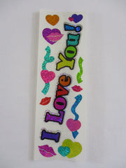 Sandylion I Love You Sticker Sheet - Vintage & Collectible