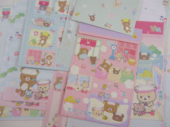 Cute Kawaii San-X Rilakkuma Bear Spa Onsen Letter Sets - Stationery Writing Paper Envelope