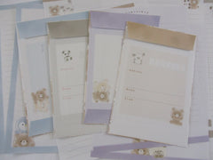 Cute Kawaaii Crux Bear Tarochans Brown Best Friend Hug Love B Letter Sets - Stationery Writing Paper Envelope Penpal Gift