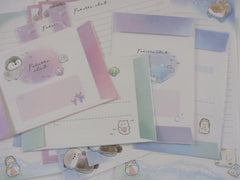 Cute Kawaaii Crux Potetto Club Penguin Seal Duck Ocean Animal Blue Sea Letter Sets - Stationery Writing Paper Envelope Penpal Gift