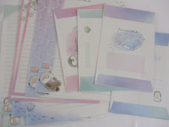 Cute Kawaaii Crux Potetto Club Penguin Seal Duck Ocean Animal Blue Sea Letter Sets - Stationery Writing Paper Envelope Penpal Gift