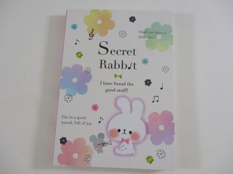 Cute Kawaii HTF Collectible Rare Vintage Kamio Rabbit Bunny 4 x 6 Inch Notepad / Memo Pad - Stationery Designer Paper Collection