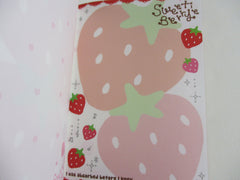 Cute Kawaii HTF Collectible Rare Vintage Q-lia Sweetie Berry 4 x 6 Inch Notepad / Memo Pad - Stationery Designer Paper Collection