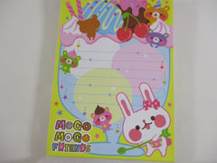Cute Kawaii HTF Vintage Rare Collectible Kamio Bear Mogo mogo Friends Notepad / Memo Pad - Stationery Designer Paper Collectible