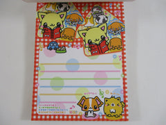 Cute Kawaii HTF Collectible Rare Crux Dog Puppies A 4 x 6 Inch Notepad / Memo Pad - Stationery Designer Paper Collection