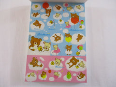 Rare ❤︎ Vintage *ੈ✩‧₊˚ Collectible ✿ Gift - Cute Kawaii San-X Rilakkuma Bear Clouds 4 x 6 Inch Notepad / Memo Pad - Stationery Designer Paper Collection 2009