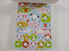 Cute Kawaii Rare HTF Vintage San-X Papa Panda 4 x 6 Inch Notepad / Memo Pad - A - Stationery Designer Paper Collection