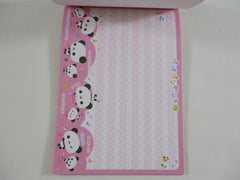 Cute Kawaii Rare HTF Vintage San-X Papa Panda 4 x 6 Inch Notepad / Memo Pad - A - Stationery Designer Paper Collection