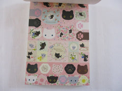 Rare ❤︎ Vintage *ੈ✩‧₊˚ Collectible ✿ Gift - Cute Kawaii San-X Kutusita Nyanko Cat Teatime B 4 x 6 Inch Notepad / Memo Pad - Stationery Designer Paper Collection 2015